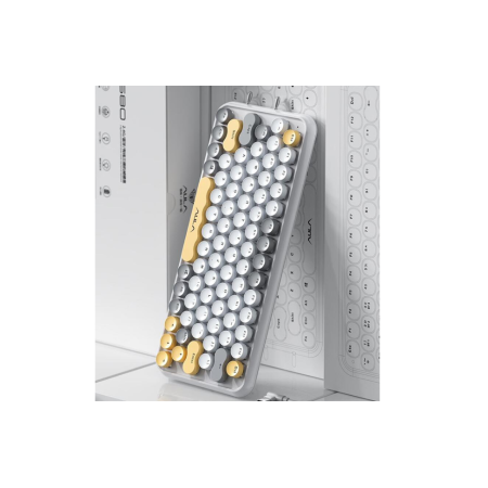 Клавиатура беспроводная Aula F3680 серый