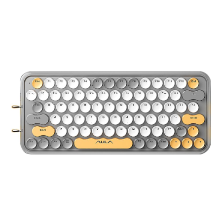 Клавиатура беспроводная Aula F3680 серый
