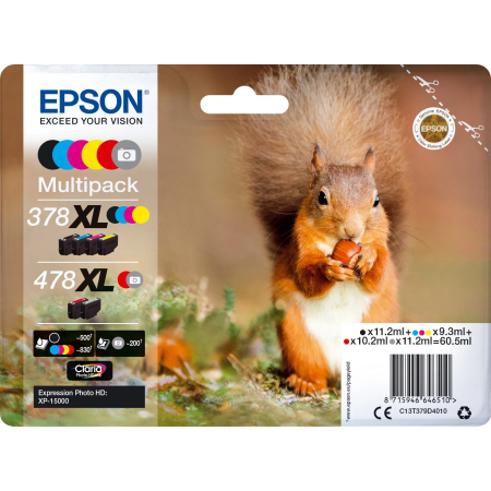 Картридж струйный Epson C13T379D4020 многоцветный (в упаковке 6шт) (с чипом)