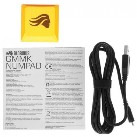 Цифровой блок проводная+беспроводная Glorious GMMK Wireless (GLO-GMMK-NP-FOX-B) черный