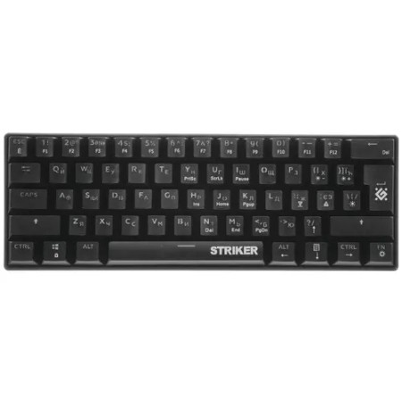 Клавиатура проводная Defender Striker GK-380L RU (45380) черный