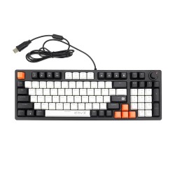 Клавиатура проводная Defender Hawk GK-418 (45418) черно-белый