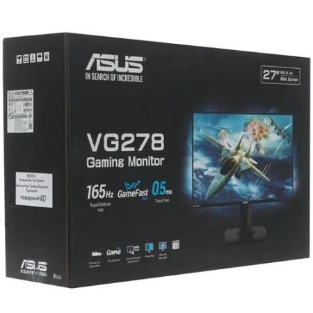 27" Монитор ASUS VG278QR (90LM03P3-B01370) черный
