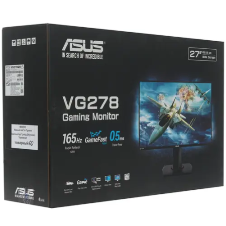 27" Монитор ASUS VG278QR (90LM03P3-B01370) черный