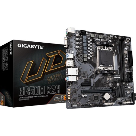 Материнская плата GIGABYTE B650M S2H черный