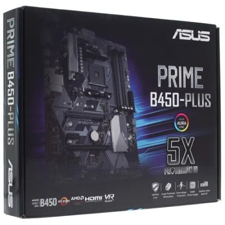 Материнская плата ASUS PRIME B450-PLUS черный