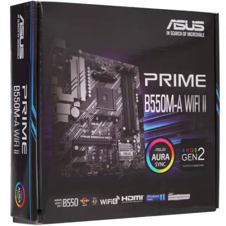 Материнская плата ASUS PRIME B550M-A WIFI II черный