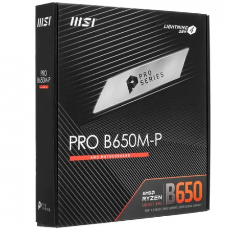Материнская плата MSI PRO B650M-P черный
