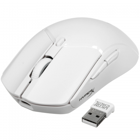 Мышь беспроводная/проводная HyperX Pulsefire Haste 2 (6N0A9AA) белый