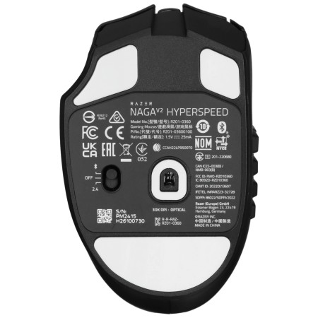 Мышь беспроводная Razer Naga V2 HyperSpeed (RZ01-03600100-R3G1) черный