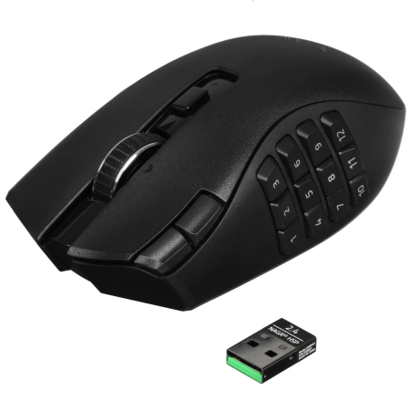 Мышь беспроводная Razer Naga V2 HyperSpeed (RZ01-03600100-R3G1) черный