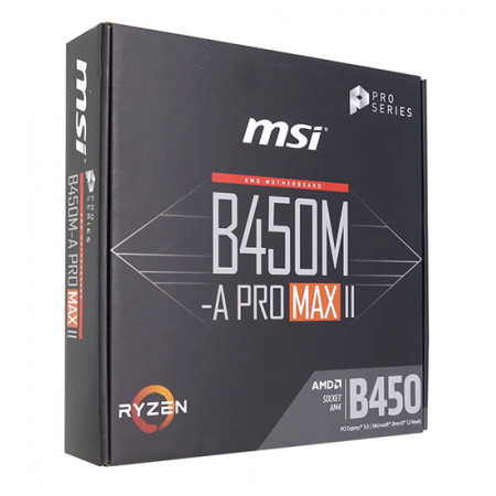 Материнская плата MSI B450M-A PRO MAX II черный