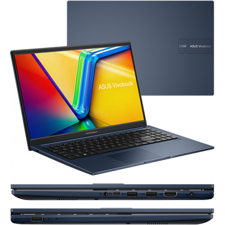 15.6" Ноутбук ASUS VivoBook 15 X1504VA-BQ281 (90NB10J1-M00BL0) синий