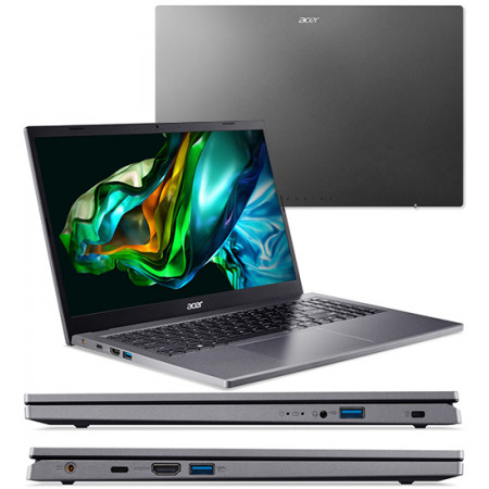 15.6" Ноутбук Acer Aspire 5 A515-58M-39AP (NX.KHEER.001) серый