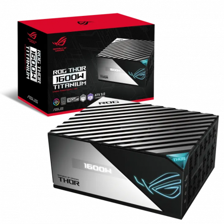 Блок питания ASUS ROG-THOR-1600T-GAMING черный