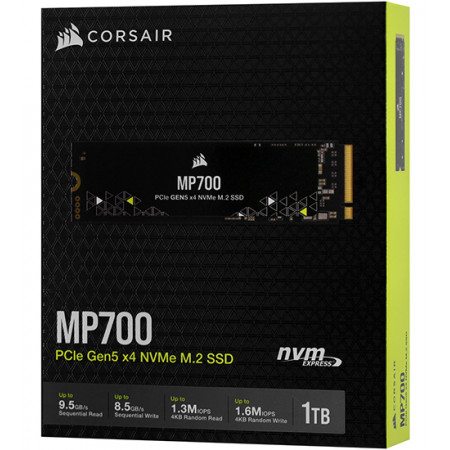 1 ТБ SSD диск Corsair MP700 (CSSD-F1000GBMP700R2) черный
