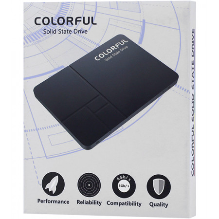 256 ГБ SSD диск Colorful SL500 (SL500 256GB) черный