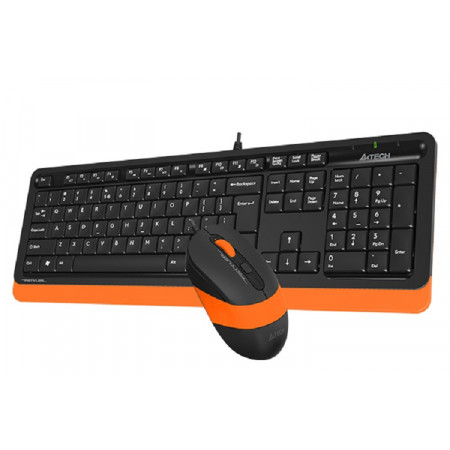 Клавиатура + мышь проводная A4Tech Fstyler F1010 (F1010-ORANGE) оранжевый