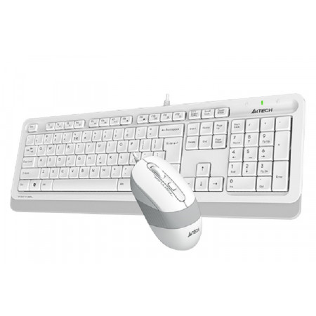 Клавиатура + мышь проводная A4Tech Fstyler F1010 (F1010-WHITE) белый