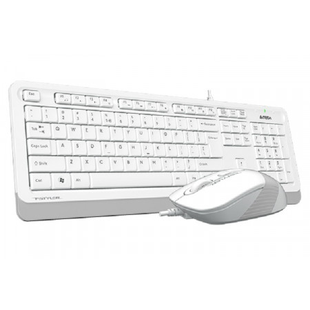 Клавиатура + мышь проводная A4Tech Fstyler F1010 (F1010-WHITE) белый