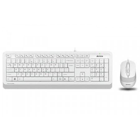 Клавиатура + мышь проводная A4Tech Fstyler F1010 (F1010-WHITE) белый