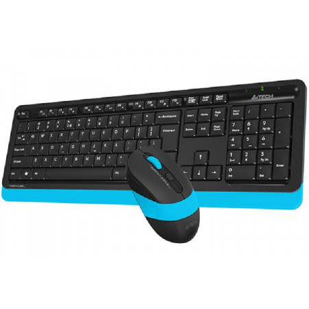 Клавиатура+мышь беспроводная A4Tech Fstyler FG1010 (FG1010-BLUE) синий
