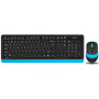 Клавиатура+мышь беспроводная A4Tech Fstyler FG1010 (FG1010-BLUE) синий