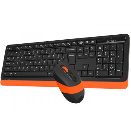 Клавиатура+мышь беспроводная A4Tech Fstyler FG1010 (FG1010-ORANGE) оранжевый
