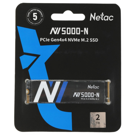 2 ТБ SSD диск Netac NV5000N (NT01NV5000N-2T0-E4X) черный