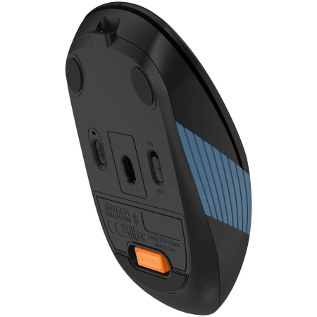 Мышь беспроводная A4tech Fstyler FB10CS (FB10CS-Ash/Blue) черный/синий