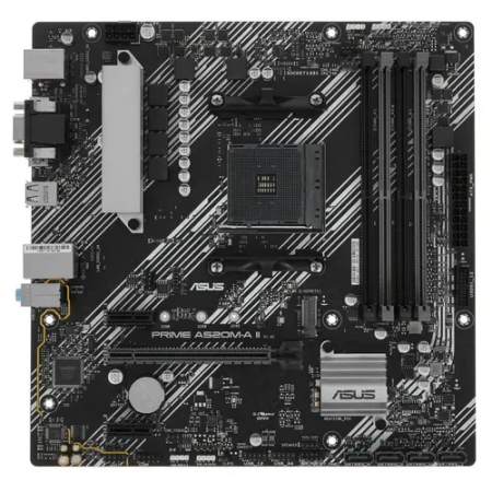 Материнская плата ASUS PRIME A520M-A II черный