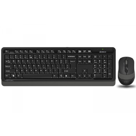 Клавиатура + мышь беспроводная A4tech Fstyler FG1010S (FG1010S-Gray) черный/серый