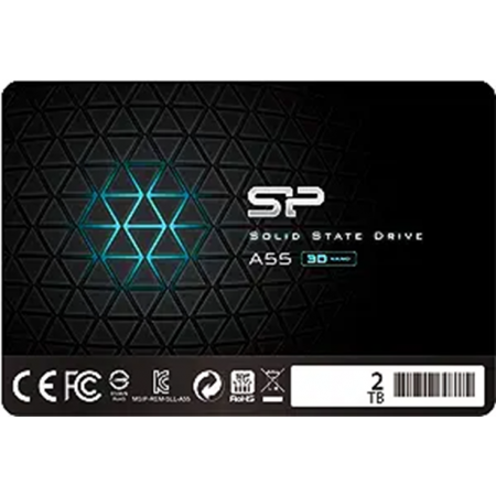 2 ТБ SSD диск Silicon Power A55 (SP002TBSS3A55S25) черный