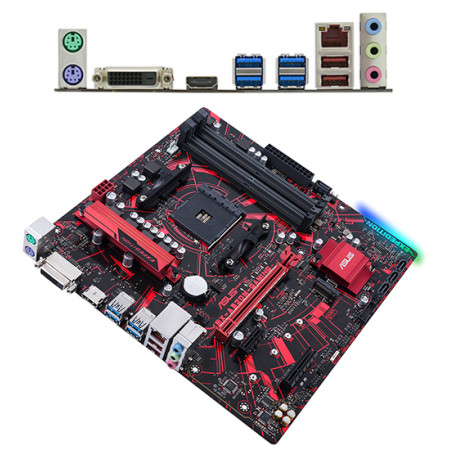 Материнская плата ASUS EX-A320M-GAMING черный