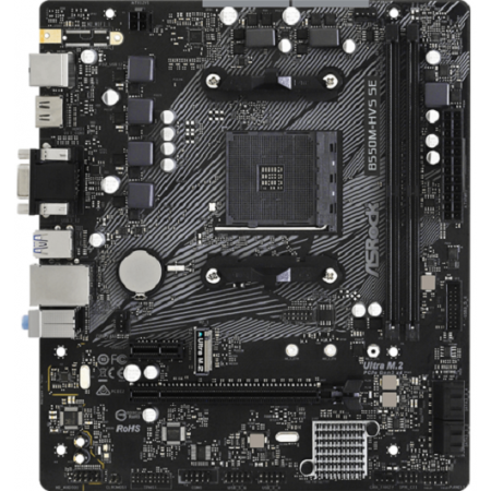 Материнская плата ASRock B550M-HVS SE черный