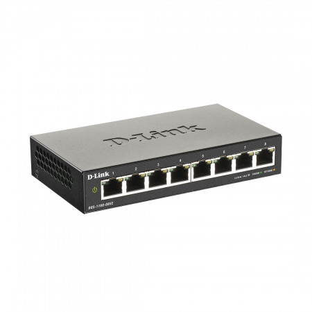 Коммутатор D-Link DGS-1100-08V2/A1A черный