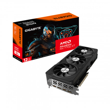 Видеокарта GIGABYTE AMD Radeon RX 7700 XT GAMING OC (GV-R77XTGAMING OC-12GD) черный