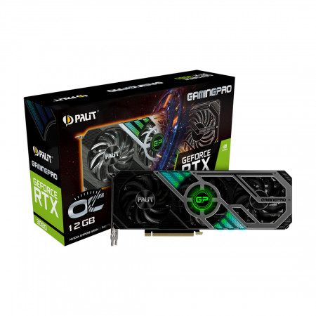 Видеокарта Palit GeForce RTX 3080 GamingPro OC LHR (NED3080S19KB-132AA) черный