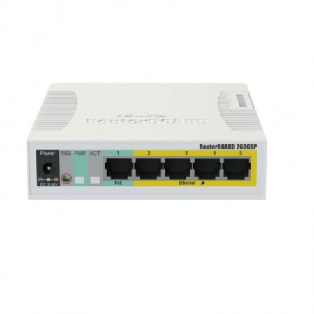 Коммутатор MikroTik RouterBOARD (RB260GSP) белый