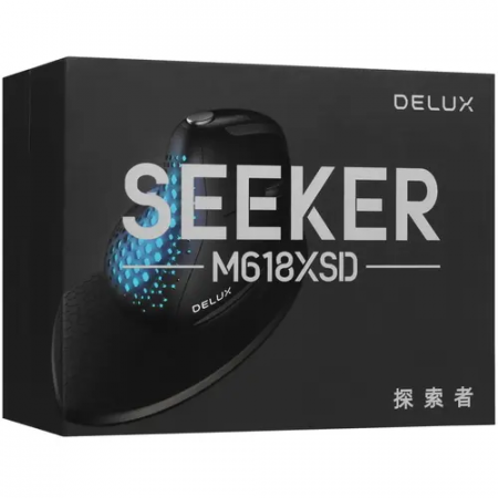 Мышь беспроводная/проводная Delux M618XSD черный