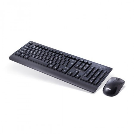 Клавиатура + мышь проводная Delux DLD-6075 черный