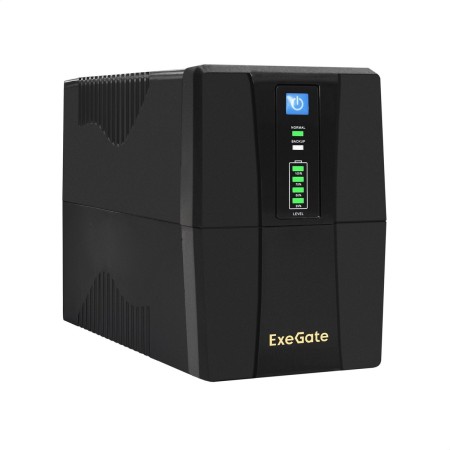 ИБП ExeGate Power Back BNB-800.LED.AVR.4C13 (EX292773RUS) черный (С АККУМУЛЯТОРОМ)