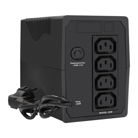 ИБП ExeGate Power Back BNB-800.LED.AVR.4C13 (EX292773RUS) черный (С АККУМУЛЯТОРОМ)