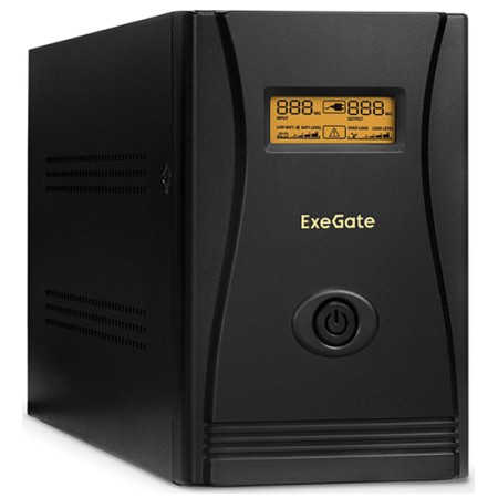 ИБП ExeGate SpecialPro Smart (LLB-2200.LCD.AVR.2SH.RJ.USB) черный (С АККУМУЛЯТОРОМ)