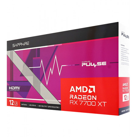 Видеокарта Sapphire AMD Radeon RX 7700 XT PULSE (11335-04-20G) черный