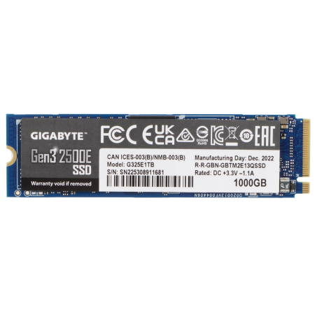 1000 ГБ SSD диск GIGABYTE AORUS Gen3 2500E (G325E1TB) синий