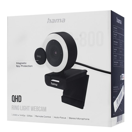 Веб-камера Hama C-800 Pro (00139993) черный