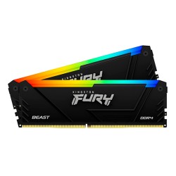 Оперативная память Kingston FURY Beast Black RGB (KF432C16BB12AK2/32) 32 ГБ черный