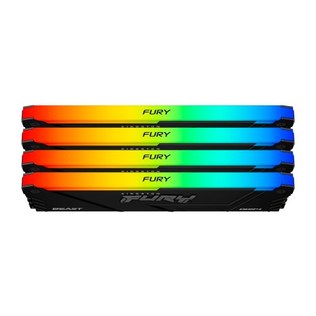 Оперативная память Kingston FURY Beast Black RGB (KF432C16BB12AK4/64) 64 ГБ черный