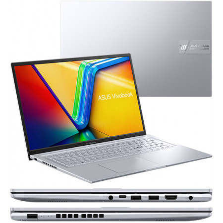 17.3" Ноутбук ASUS VivoBook 17X M3704YA-AU086 (90NB1191-M003P0) серебристый